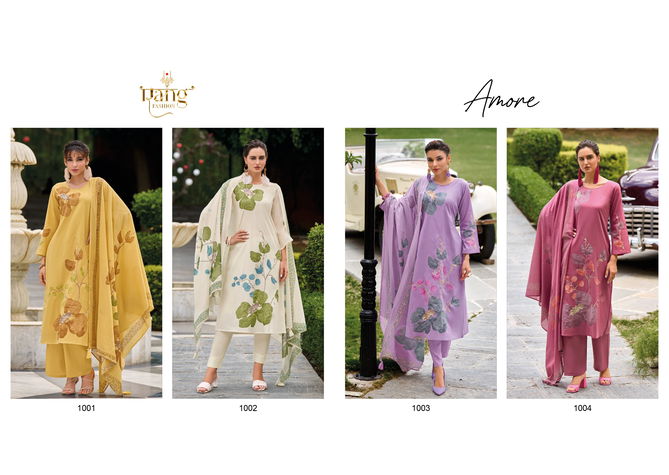 Amore By Rang Printed Heavy Lawn Cotton Dress Material Wholesale Shop In Surat